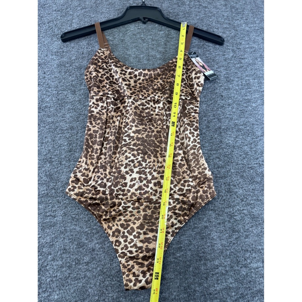 Sofia Vergara Shapewear Leopard Print‎ Sculpting Corset Bodysuit Brown Small NWT - Picture 6 of 8